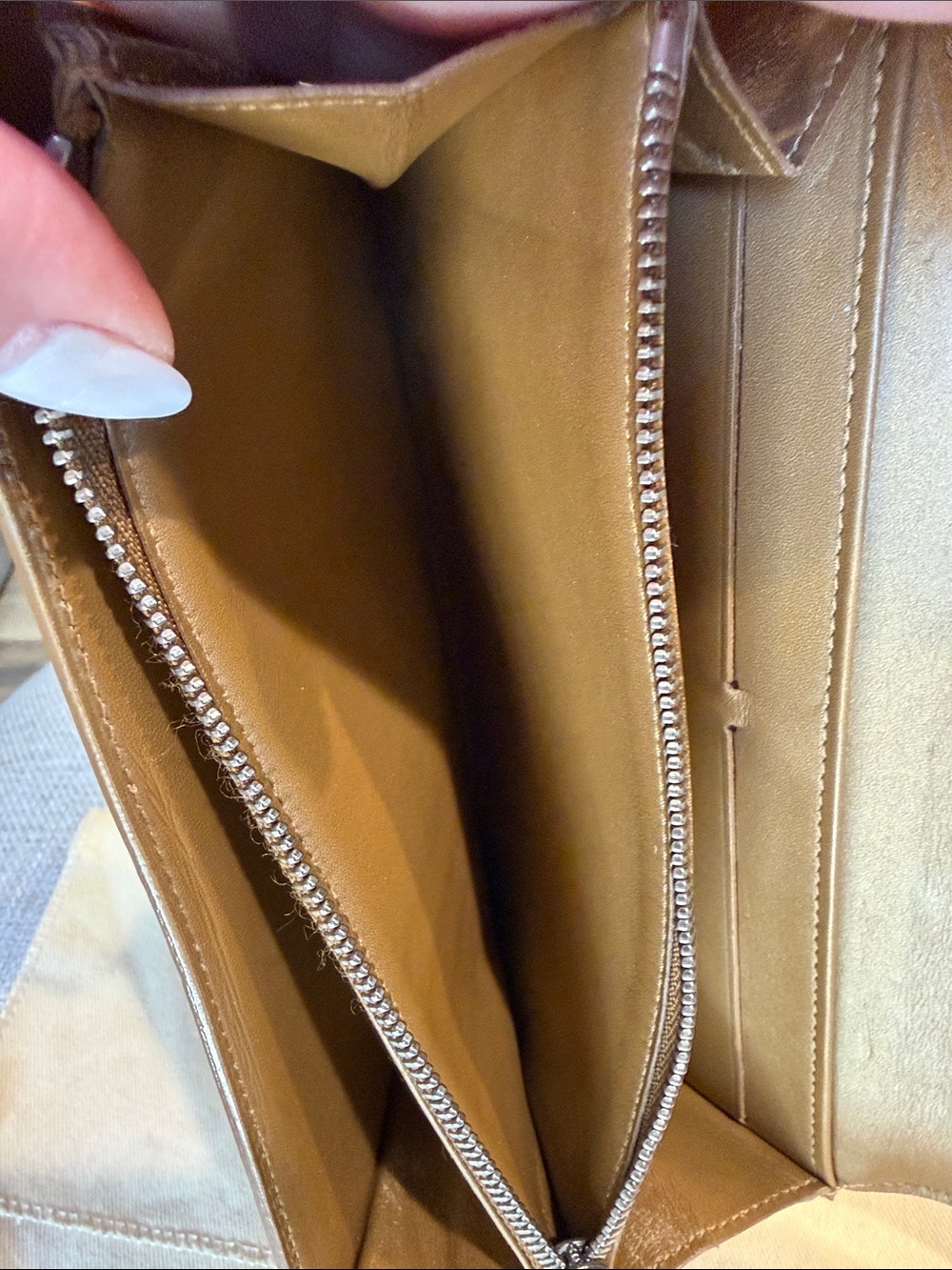 LOUIS VUITTON MONOGRAM MATTE Vernis BRONZE LONG WALLET Rare Finish w Box & Dusty - Picture 9 of 12